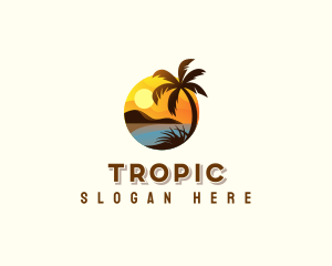 Summer Beach Travel logo design