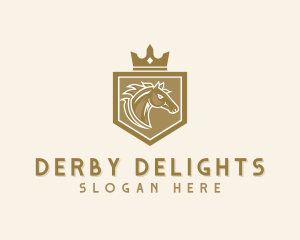 Derby - Royal Horse Shield logo design