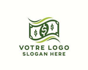 Wealth - Dollar Cash Currency logo design