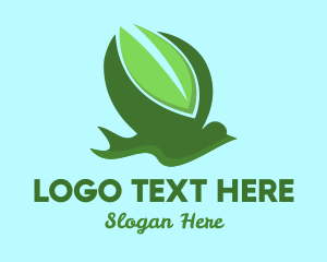 Herb - Flying Leaf Dove logo design