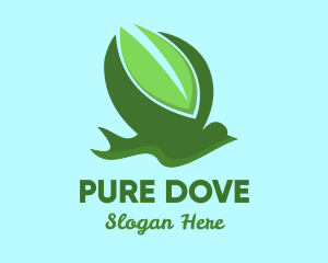 Flying Leaf Dove logo design