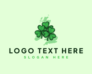 Map - Shamrock United Kingdom logo design