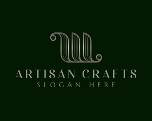 Crafts - Elegant Metallic Luxury Letter W logo design