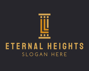 Pantheon - Stately Pillar Column logo design