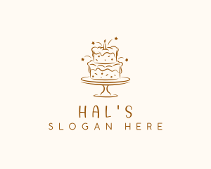 Dessert Bakeshop Cake Logo