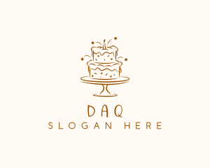 Fondue - Dessert Bakeshop Cake logo design