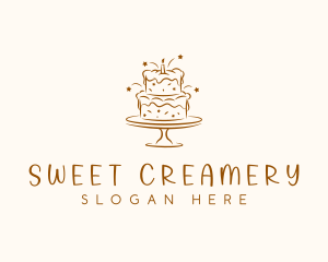 Dessert Baking Cake logo design