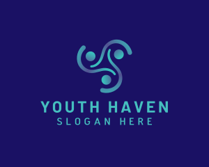 Youth - Youth Foundation People logo design