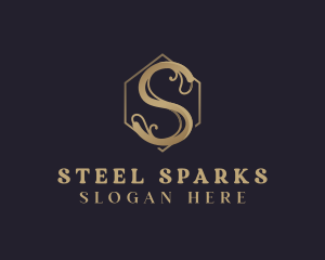 Premium Elegant Vintage Letter S logo design