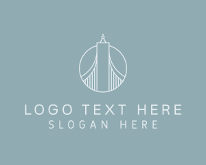 Tourist - Bridge Tourist Landmark logo design