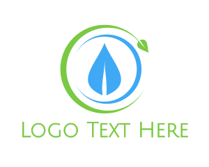Eco Friendly - Crescent Leaf Eco logo design