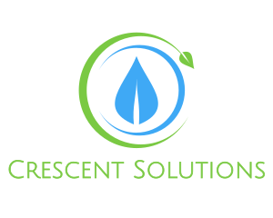 Crescent Leaf Eco logo design