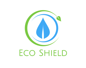 Crescent Leaf Eco logo design