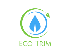 Crescent Leaf Eco logo design