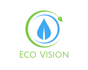 Crescent Leaf Eco logo design