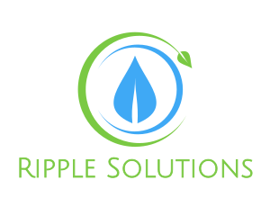 Ripple - Crescent Leaf Eco logo design