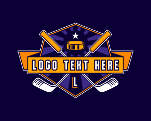 Puck - Hockey Sports League logo design