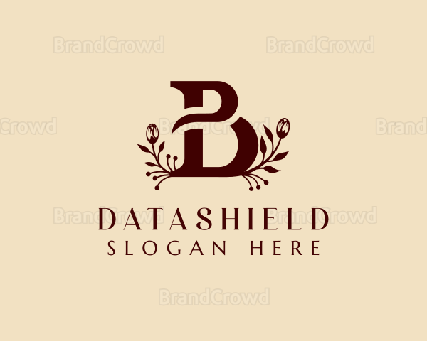 Floral Business Letter B Logo