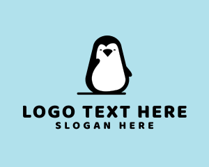 Penguin - Winter Penguin Animal logo design