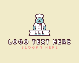 Dog Chef Toque logo design