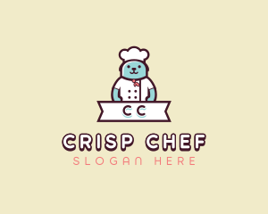 Dog Chef Toque logo design