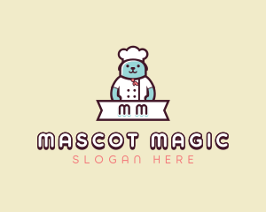 Dog Chef Toque logo design