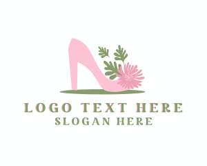 Floral Stilettos Shoes Logo