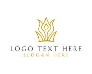 Luxe - Royal Queen Crown logo design