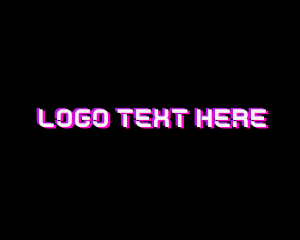 Gamer - Futuristic Neon Light Wordmark logo design