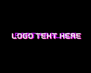 Futuristic Neon Light Wordmark logo design