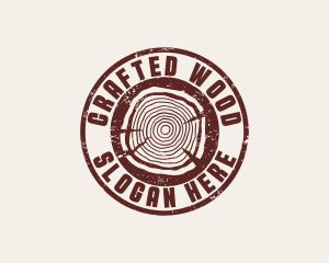 Carpenter Lumberjack Wood logo design