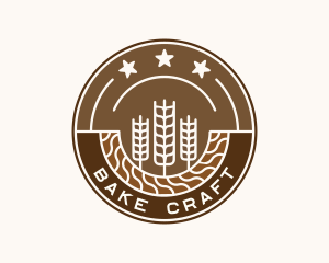 Organic Wheat Farm logo design