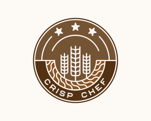 Organic Wheat Farm logo design