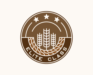 Organic Wheat Farm logo design