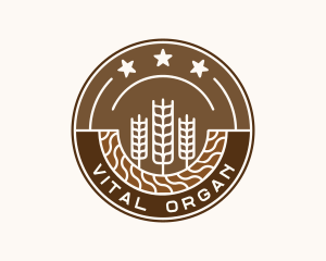 Organic Wheat Farm logo design