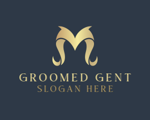 Groom - Wig Hairstylist Letter M logo design