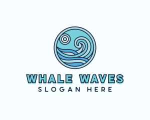 Surfing Waves Resort logo design