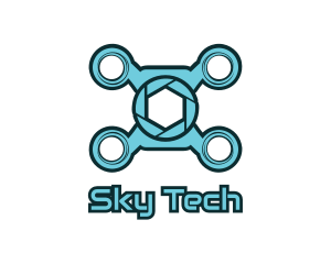 Drone Camera Shutter logo design