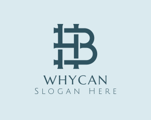 Letter Bh - Elegant Weave Business logo design