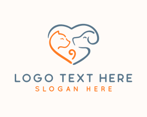 Petcare - Pet Heart Veterinary logo design