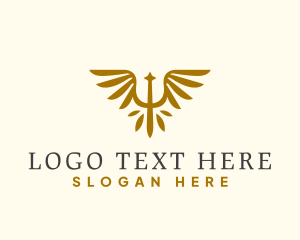 Health - Psychology Symbol Wings logo design