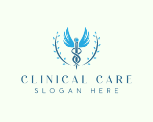 Medical Caduceus Clinic logo design