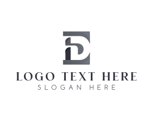 Monochrome - Elegant Boutique Letter ED logo design