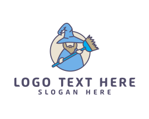 Cleaning Services - Housekeeping Broom Wizard logo design