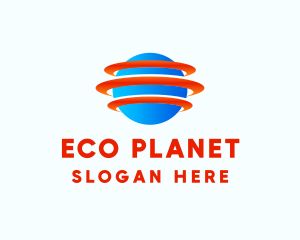 Planet - Orbit Globe Planet logo design