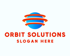 Orbit Globe Planet  logo design