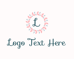 Laurel - Floral Wreath Boutique logo design