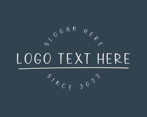 Author - Modern Handwritten Business logo design