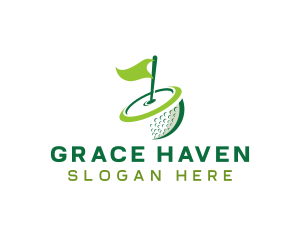 Golf Ball Tournament Logo