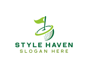 Golf Ball Tournament Logo